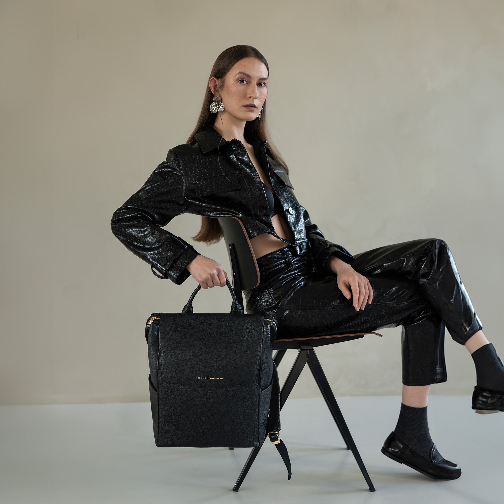 #color_black with gold hardware