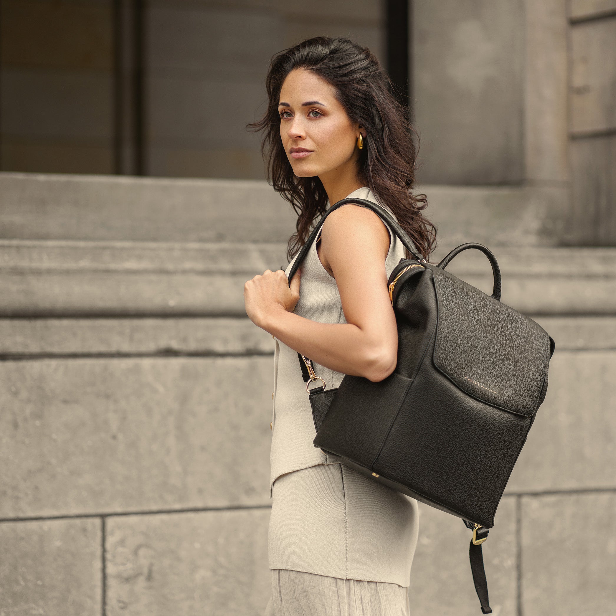 #color_black with gold hardware